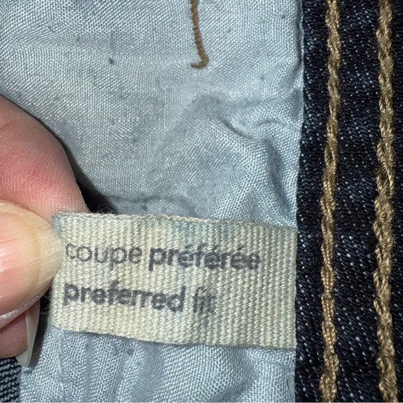 Contrast Denim Knee Length Skirt - Picture 8 of 9